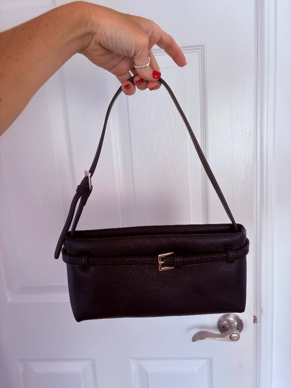 Black Mini Buckle Purse